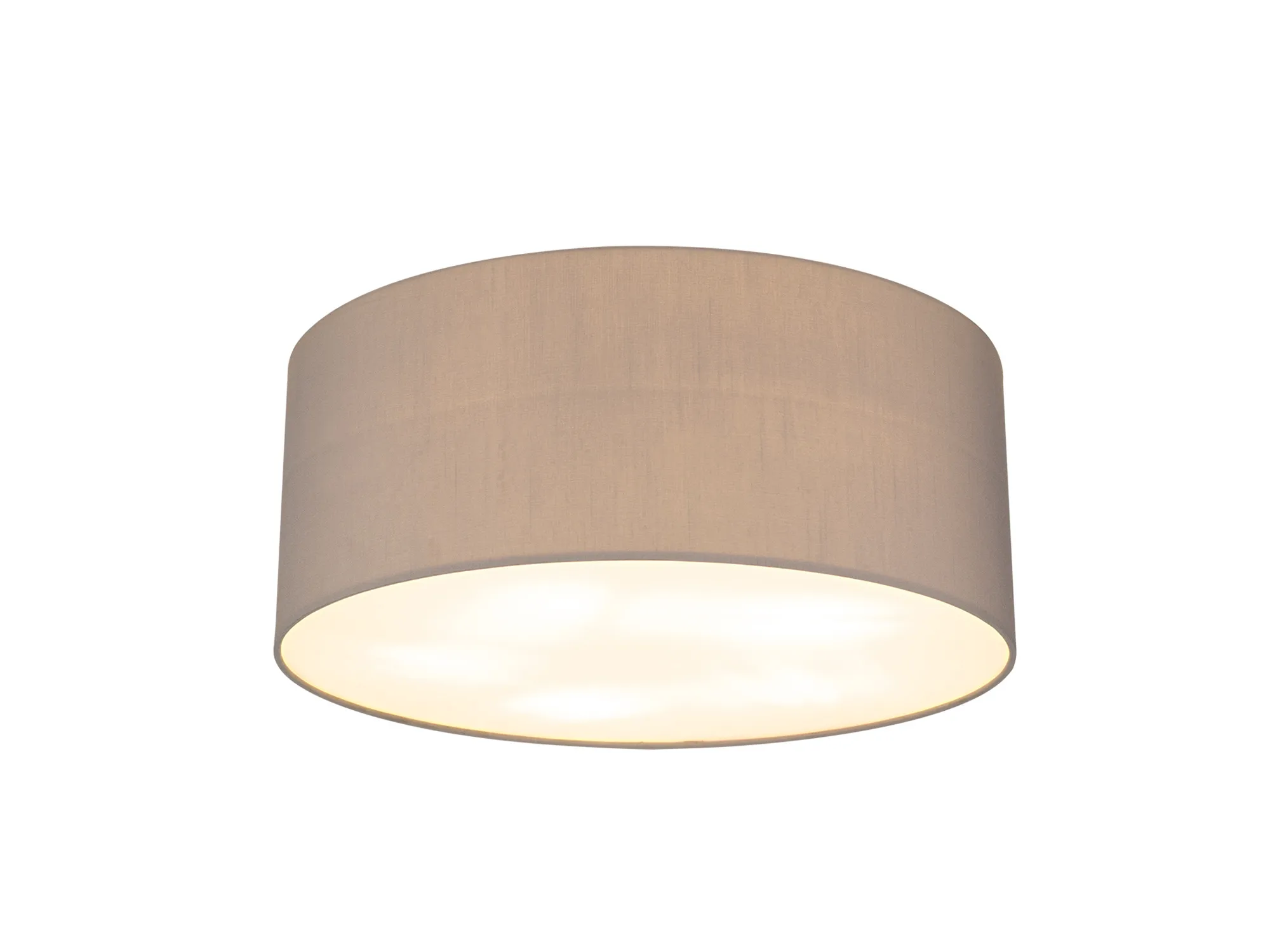 Baymont 50cm Flush 5 Light Grey, Frosted Diffuser